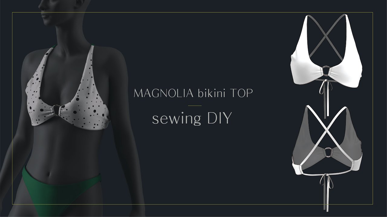 DIY Bikini Top / Sewing Tutorial (with pattern) / How to Make Your Own Bikini Top?