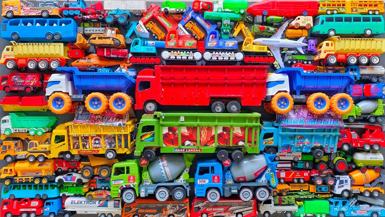 Mobil Mobilan Truk Oleng , Mobil Truk Molen, Mobil Balap, Truk Pasir, Excavator, Mobil Roket, Damkar
