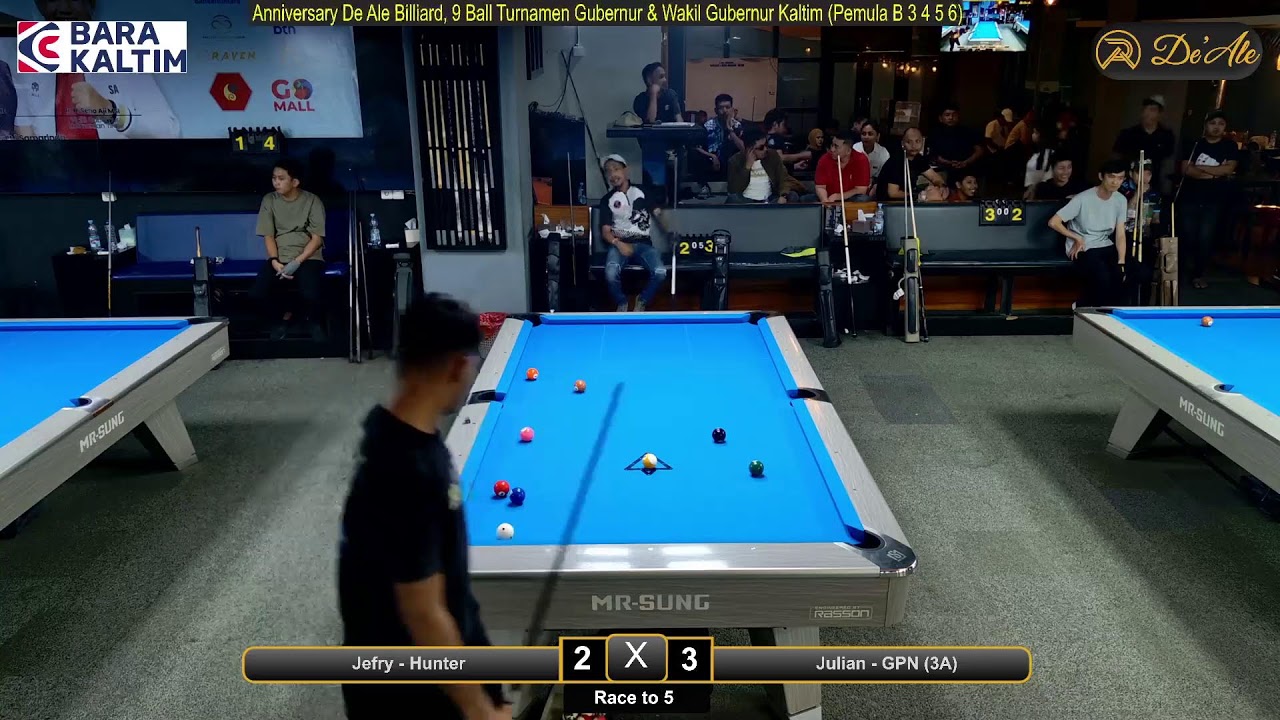 Anniversary De Ale Billiard 9 Ball Turnamen Gubernur & Wakil Gubernur Kaltim (Day 2 Babak Utama)