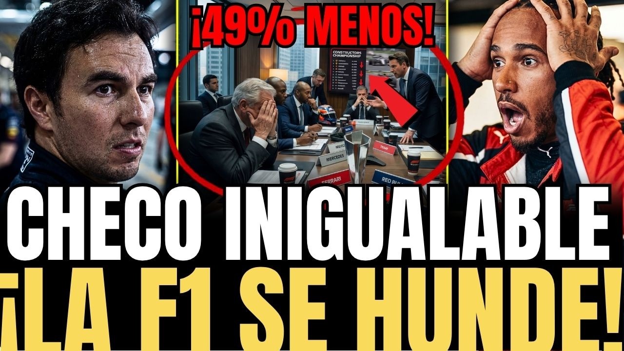 &iexcl;LA F1 SE HUNDE SIN CHECO P&Eacute;REZ y los n&uacute;meros lo demuestran con una CRISIS HIST&Oacute;RICA!