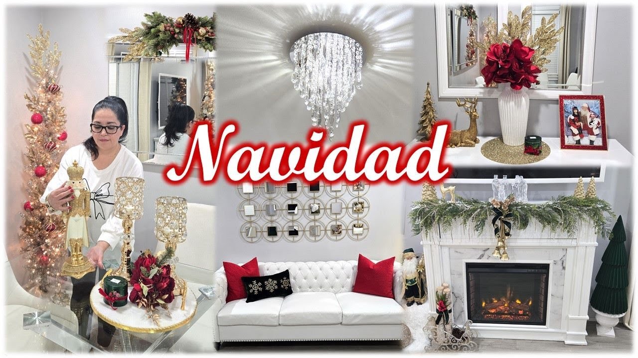 Navidad 2024 🎄Decoración navideña de mi sala y un pequeño cambio