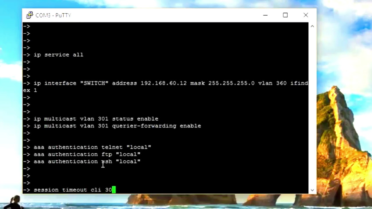 How to Configure Alcatel switch for Beginner