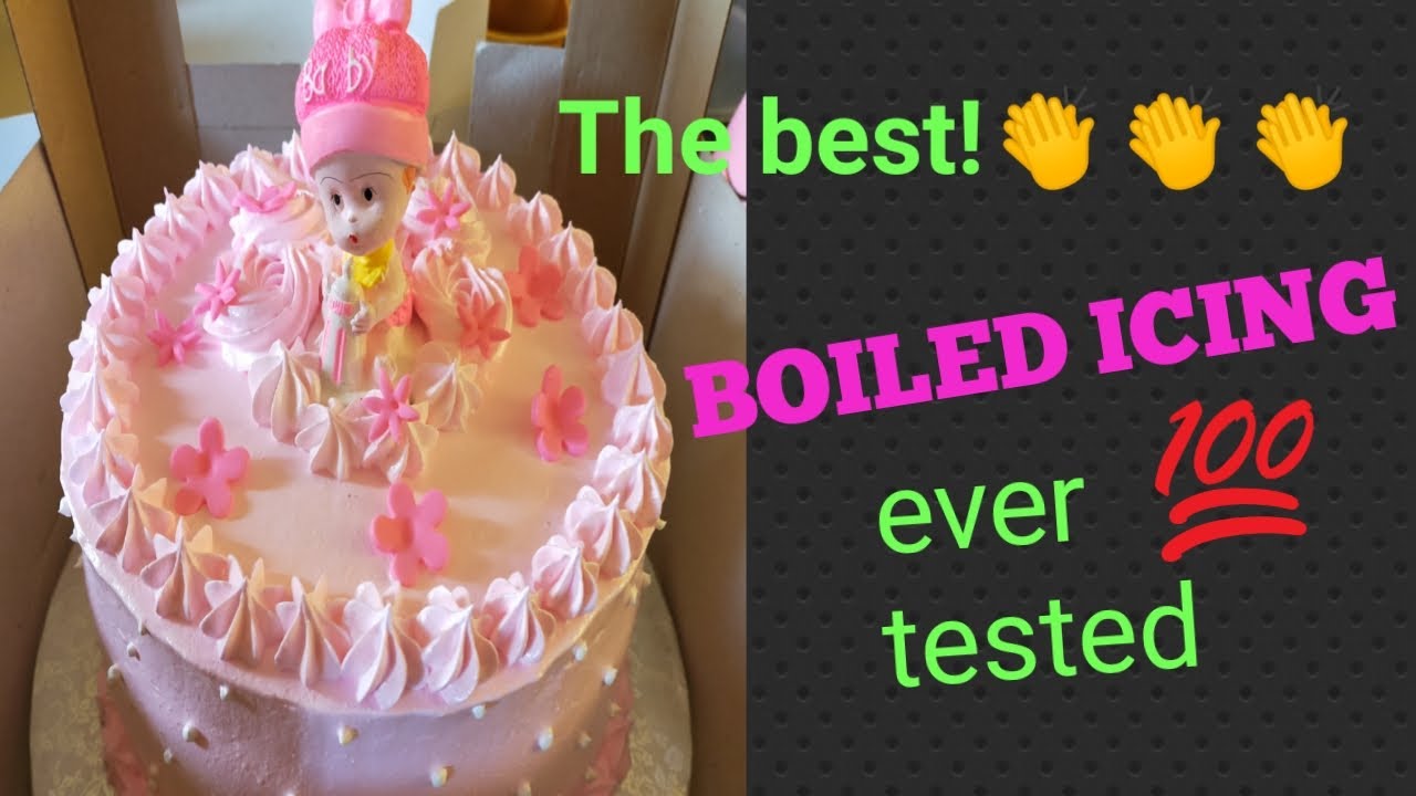 The best ever tested BOILED ICING Recipe || Very simple and easy || Stable