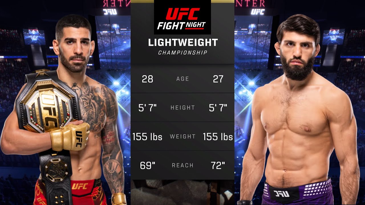 Ilia Topuria vs Arman Tsarukyan Full Fight - UFC 5 Fight Night