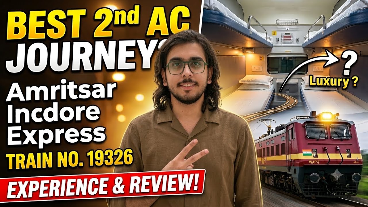 Amritsar Indore express train no.19326 2nd AC experience and review ,, Rajmahal hotel jalandhar