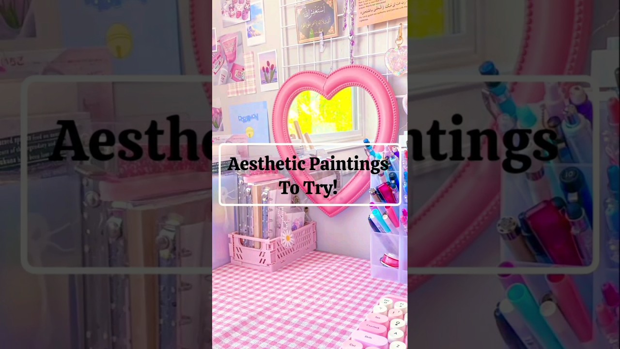 Aesthetic Painting Ideas!! 🍁🍡🏖 (Pt.2) #shorts #painting #drawing