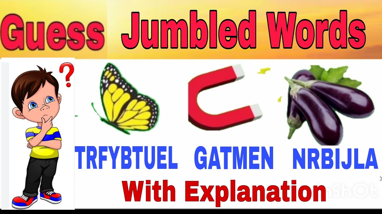 Jumbled Words game | Guess The Jumbled Words | Jumbled Words Tricks | Jumbled Words Explanation