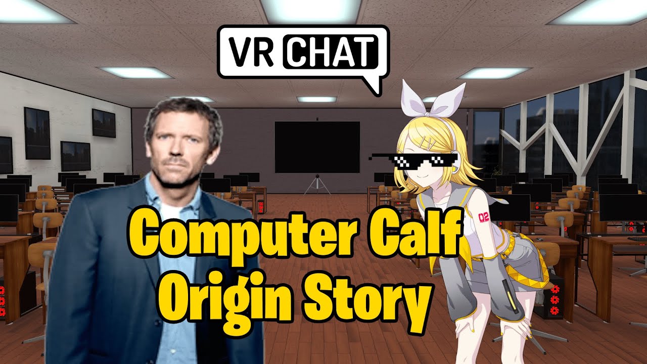 Скетч по VRChat | История происхождения компьютерного телёнка