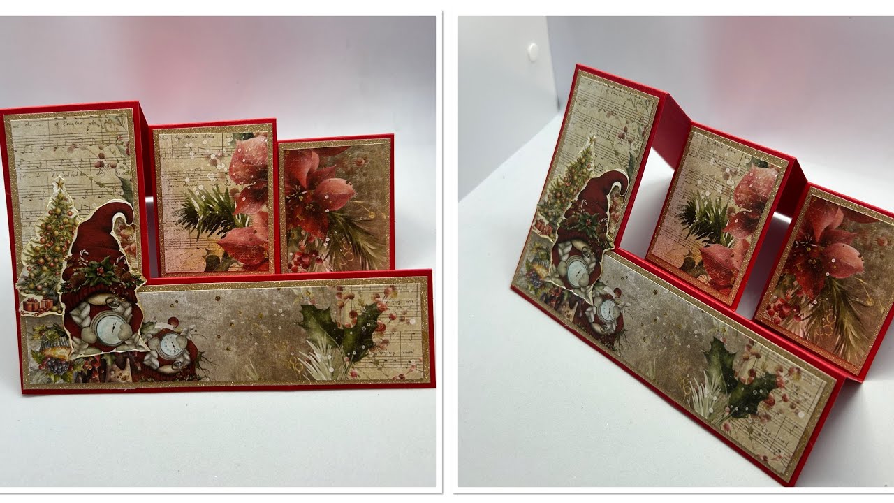 Tuto carte noel escalier / originale