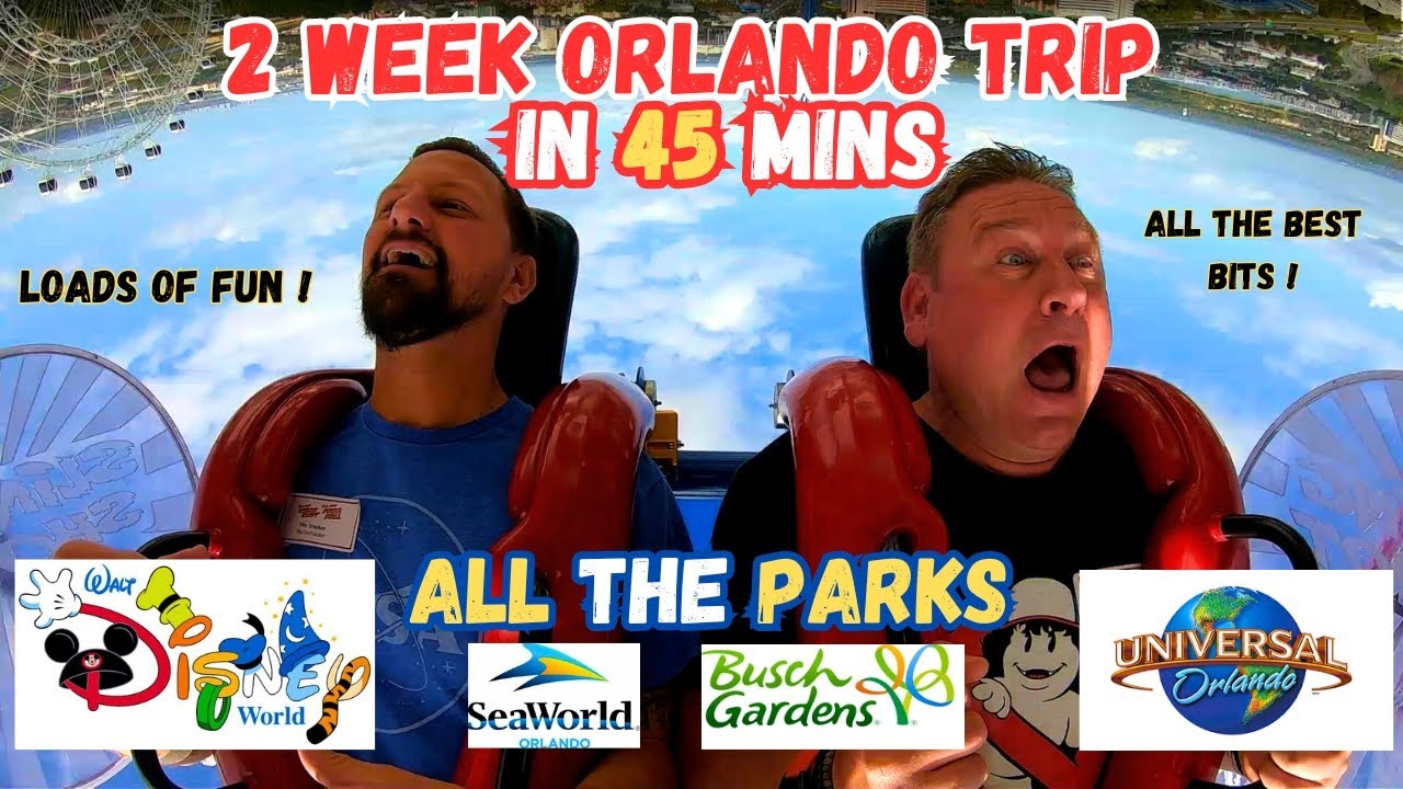 2 WEEK ORLANDO FLORIDA Disneyworld Universal Holiday Vacation in 45 mins - All The Parks