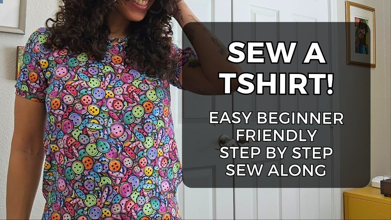 How to sew a Tshirt | Step by Step Sew Along | Tabitha T-shirt by Tilly and the Buttons