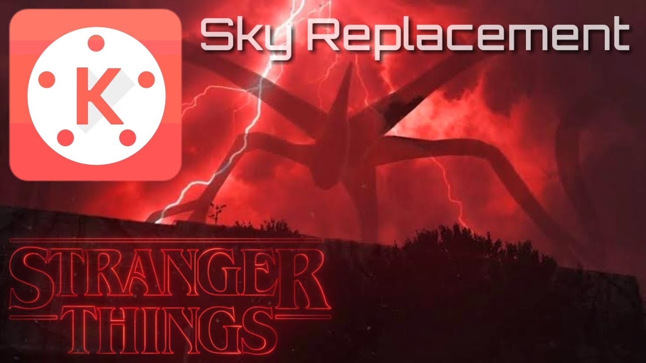 Sky Replacement Tutorial (Stranger Things Inspired) Mind Flayer Sky using Kinemaster!