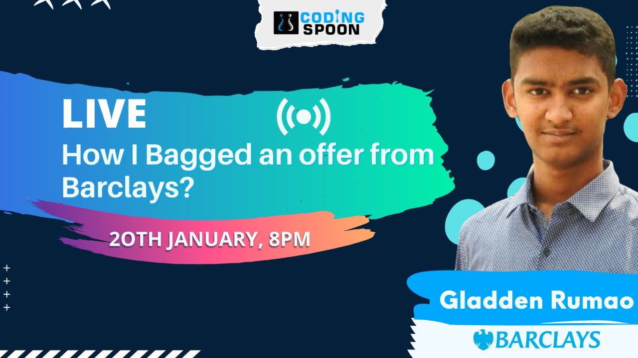 How I bagged an offer from Barclays | AMA with Coding Spoon's Alumni