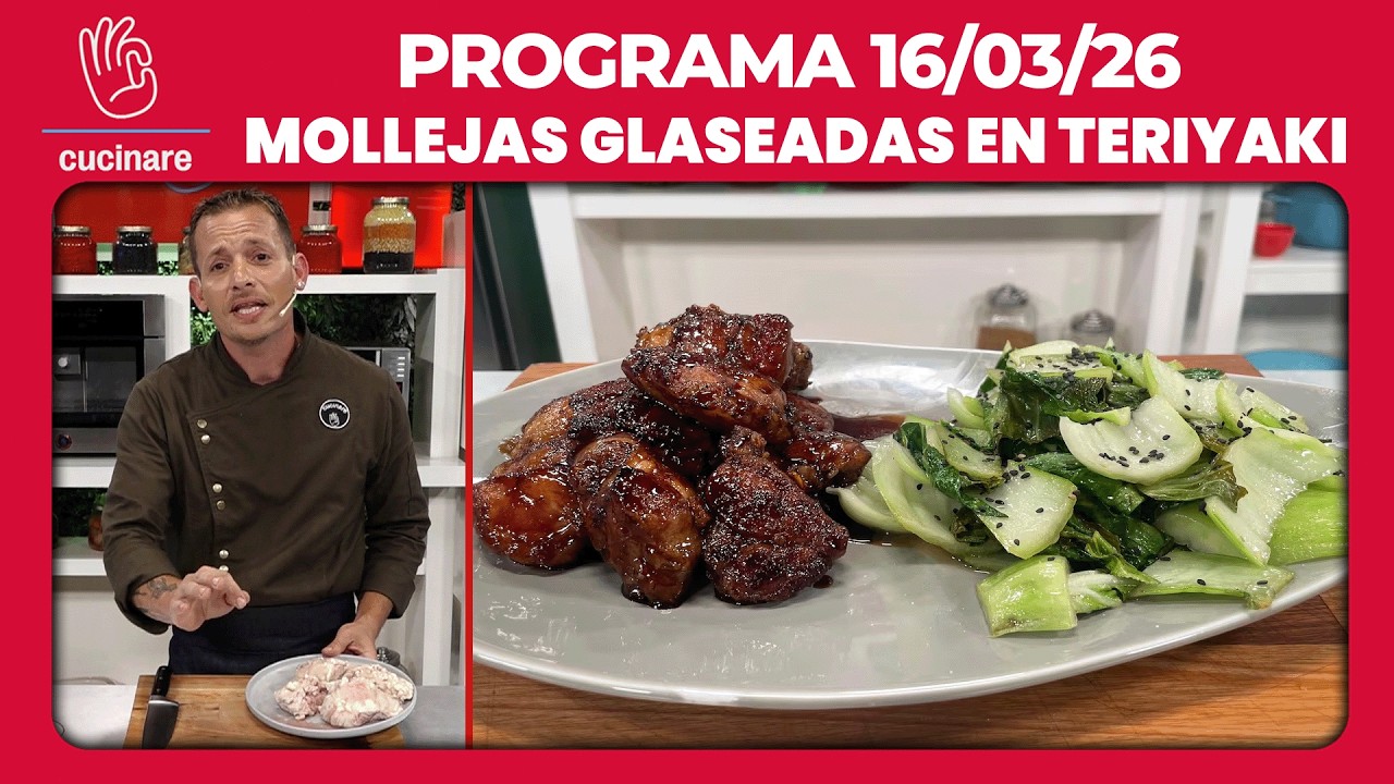 MOLLEJAS GLASEADAS EN SALSA TERIYAKI POR SANTI DEL AZAR | CUCINARE TV - Programa 16/03/26