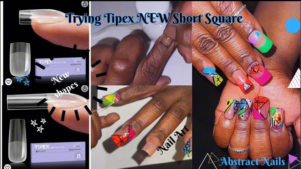 Let’s Do Abstract Nails With Tipex NEW Shapes
