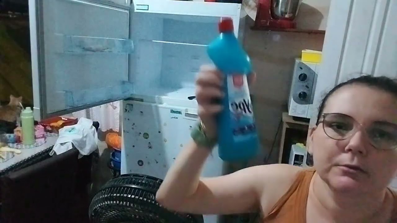 Limpeza na geladeira