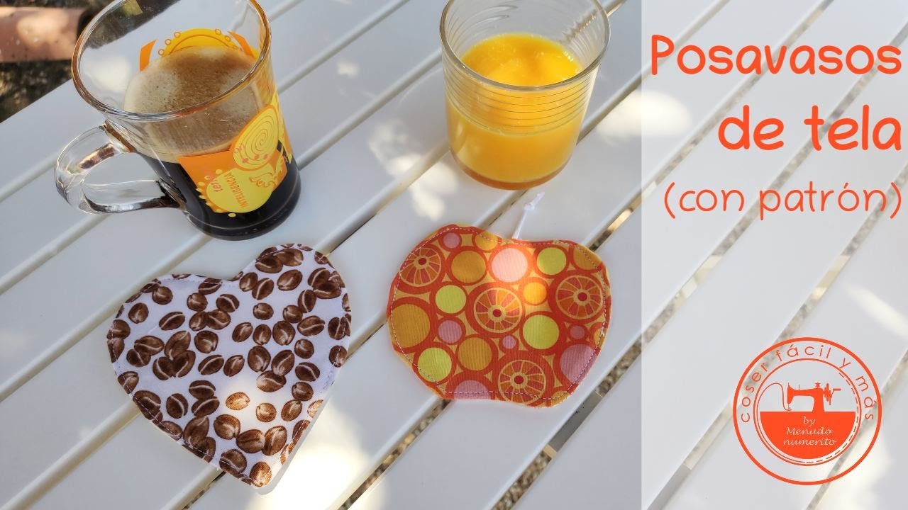 Empezar a coser: 3 posavasos especial principiantes