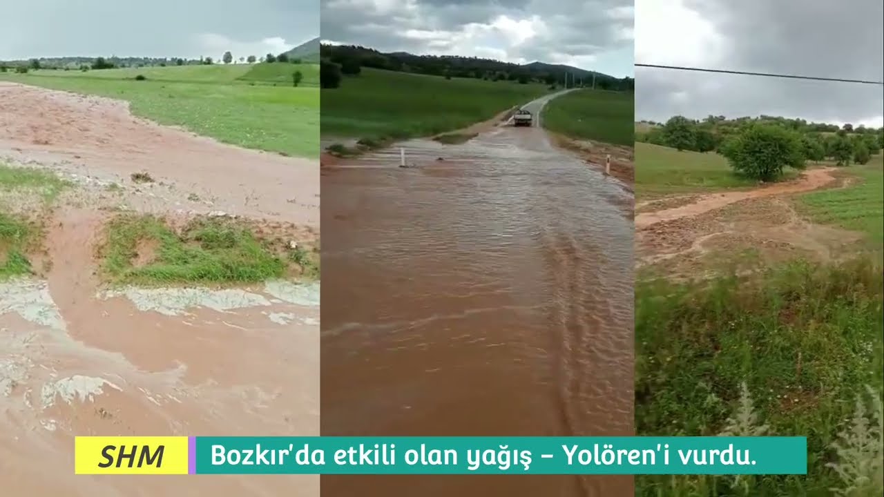 Bozkır’da etkili olan El Nino yağışları, Yolören köyünü vurdu.