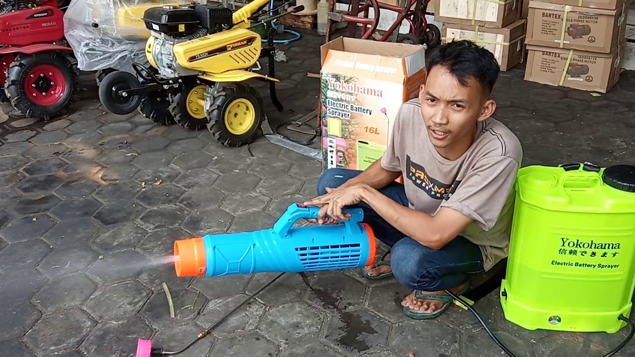 Seprayer hama plus blower, lebih lembut dan efektif