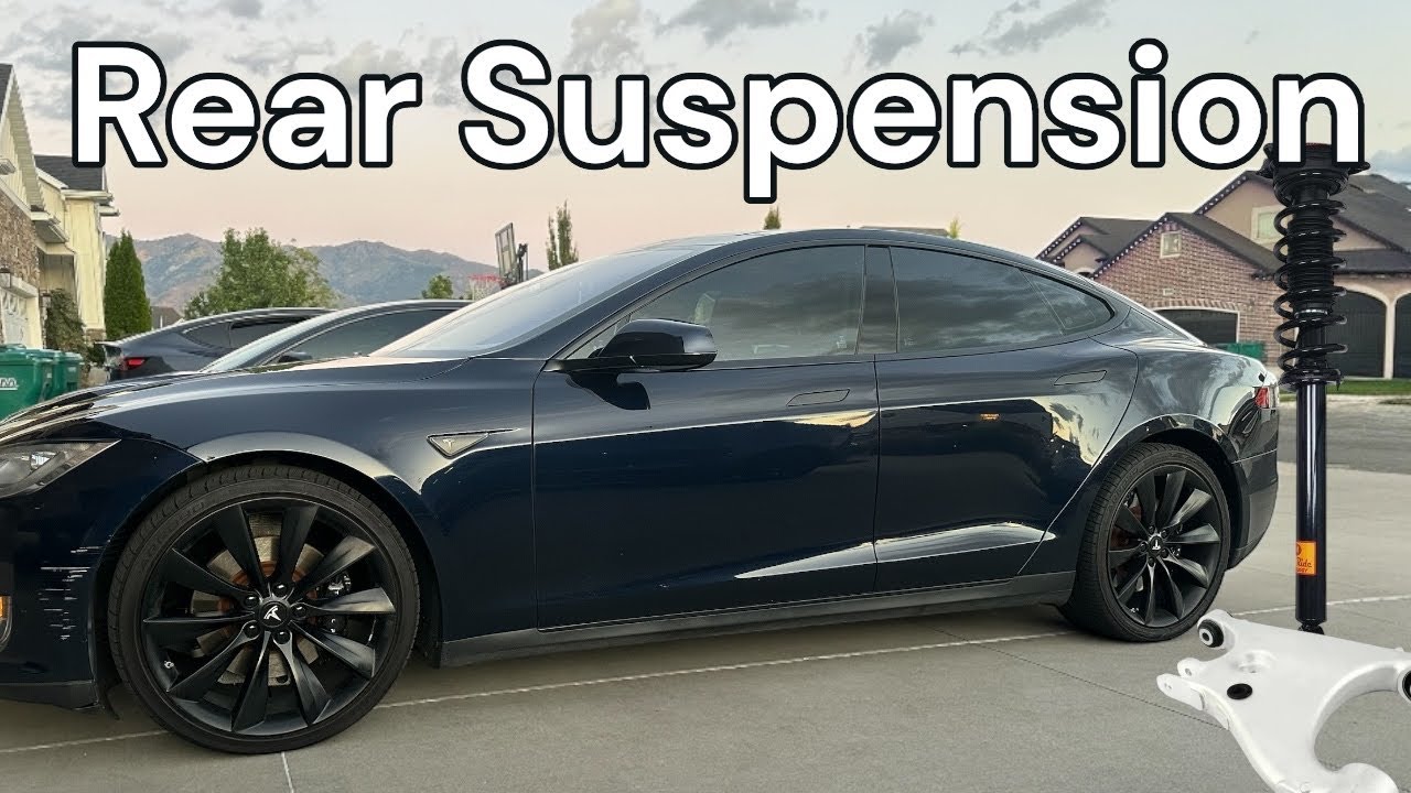 Замена задней подвески Tesla Model S. Это необходимо после 164 000 миль пробега!
