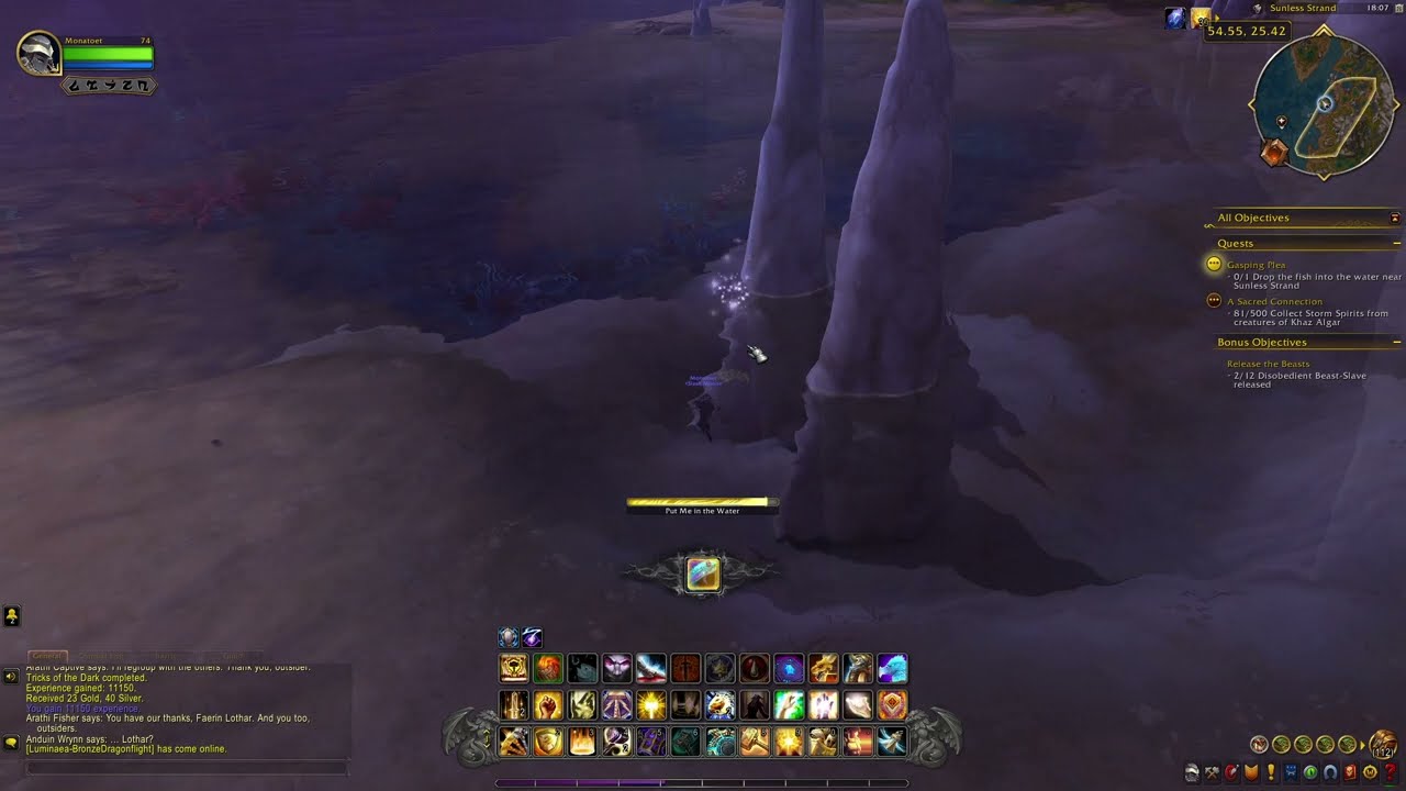 The War Within Quest 462: Gasping Plea (WoW, human, paladin)