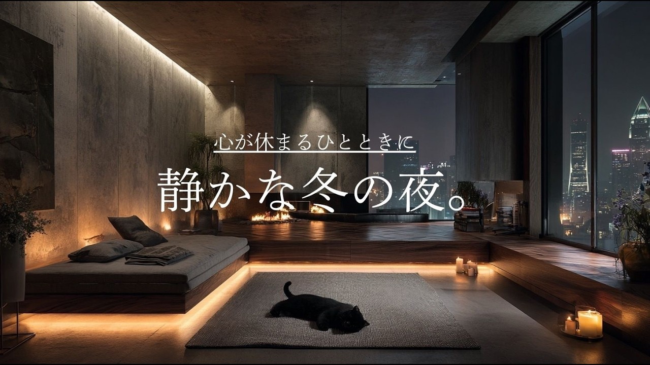 【癒やされるBGM】🌙心が休まるひとときに、静かな冬の夜。