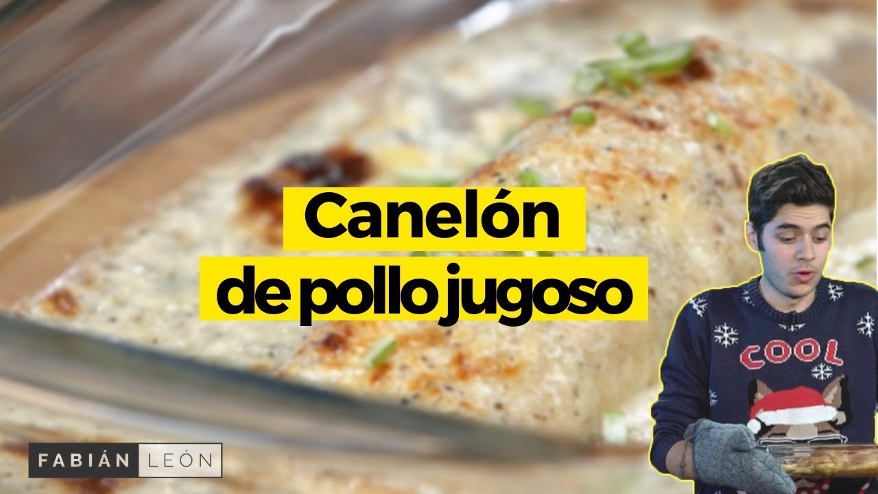Canelón de carne con bechamel de trufa