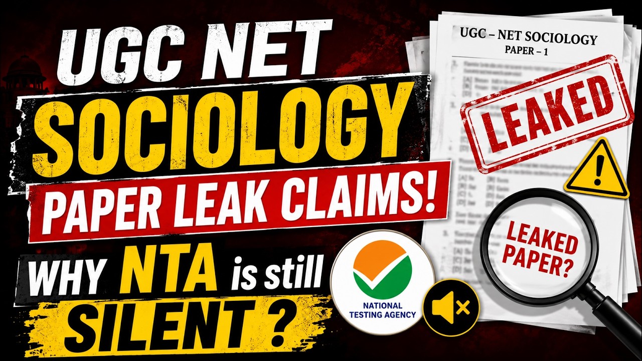 UGC NET June 2026 Sociology Paper Leaked 😱 Why NTA is Silent? Complete Details