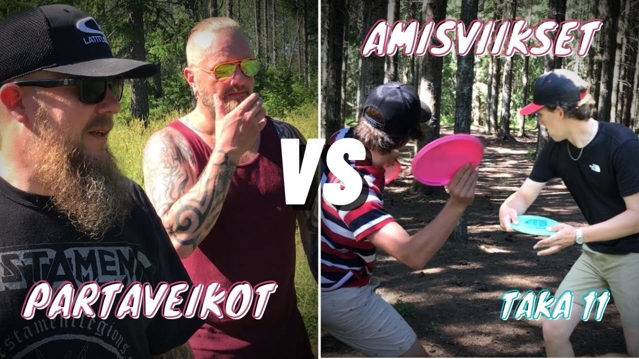 PARTAVEIKOT VS AMISVIIKSET! | Parifrisbeegolf (Taka 11)