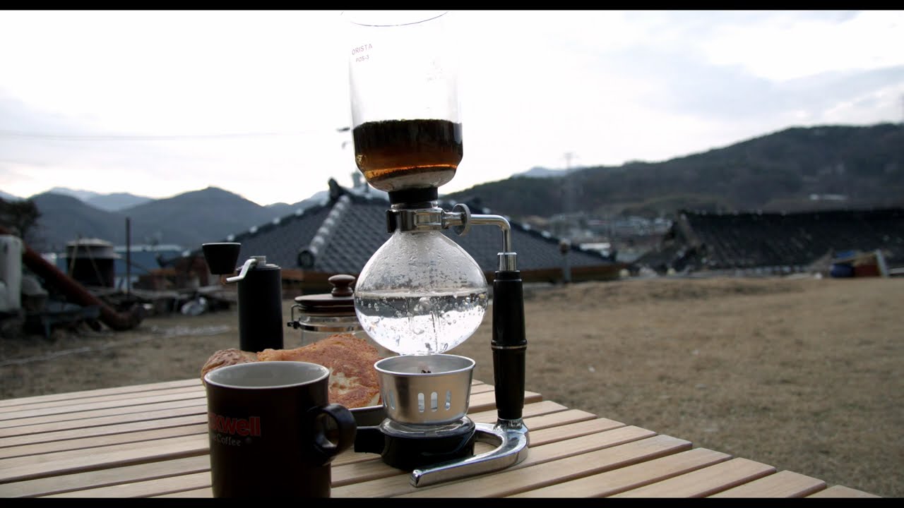 혼자 정원에서 즐기는 커피타임 / Coffee time enjoyed alone in the garden / #garden #cafe #coffee #Syphon #cat