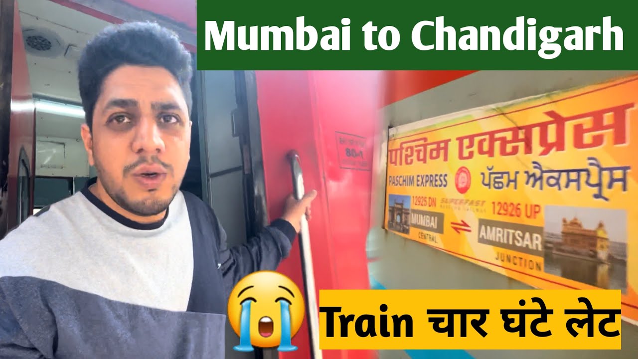 Mumbai to Chandigarh train journey | 12925 Paschim express