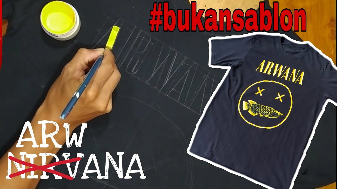 KAOS NIRVANA? Kaos Lukis Nirvana Super KW