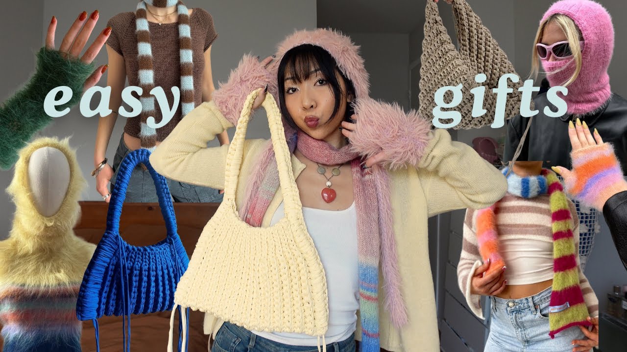 crochet/knit gifts to finish in a WEEK (actually cute)
