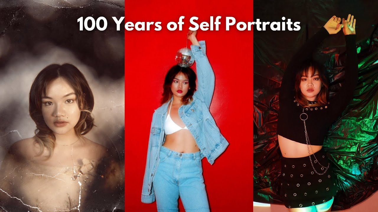 100 Years of Self Portraits  📸 at home photoshoots inspired by different generations 🕰🪩✨
