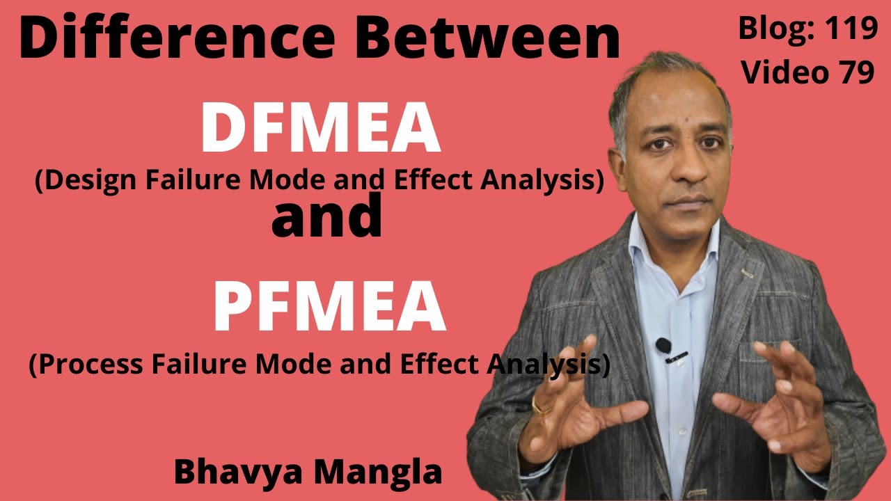 Difference between DFMEA and PFMEA (AIAG-VDA) / IATF 16949 | ENGLISH | Bhavya Mangla