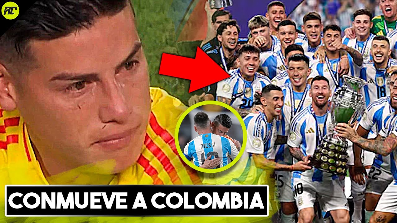 Las Lágrimas de James Rodríguez en la Final de La Copa que Conmueven a Todos Los Colombianos.