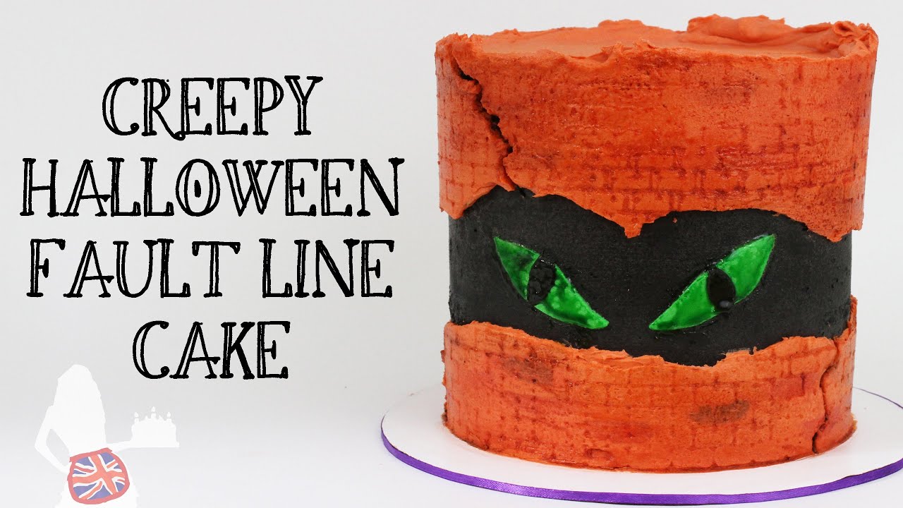 Creepy HALLOWEEN Fault Line Cake