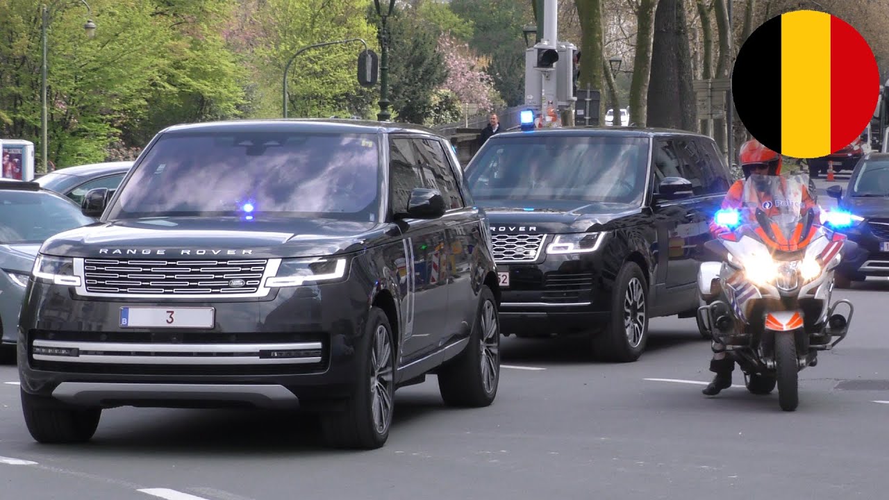 Federale Politie DGA-DAP begeleidt kroonprinses Elisabeth van Belgi&euml; door druk Brussels verkeer