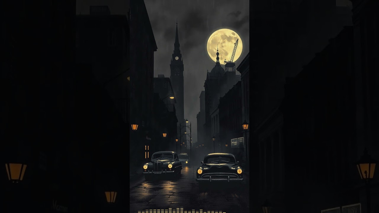Noir Jazz Blues in the Rain 🌧️ Piano & Sax🎷True Crime Detective BGM