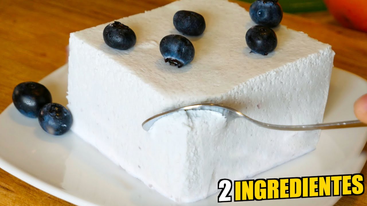 El POSTRE más DELICIOSO y SIN AZÚCAR con SOLO 2 INGREDIENTES!!🥣🍧😎(Sin horno 5 minutos) Receta😍😋🔥
