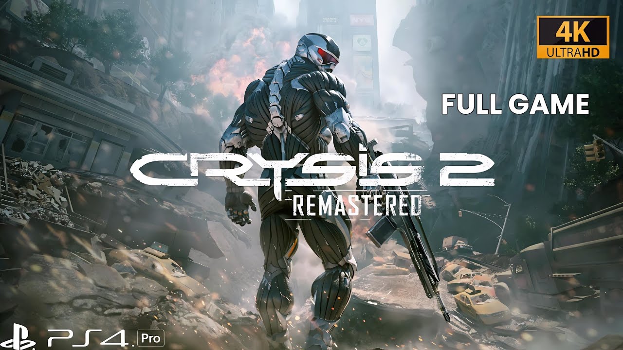 CRYSIS 2 REMASTERED | Longplay Completo 4K 60FPS (PS4 Pro) – Sem Comentários