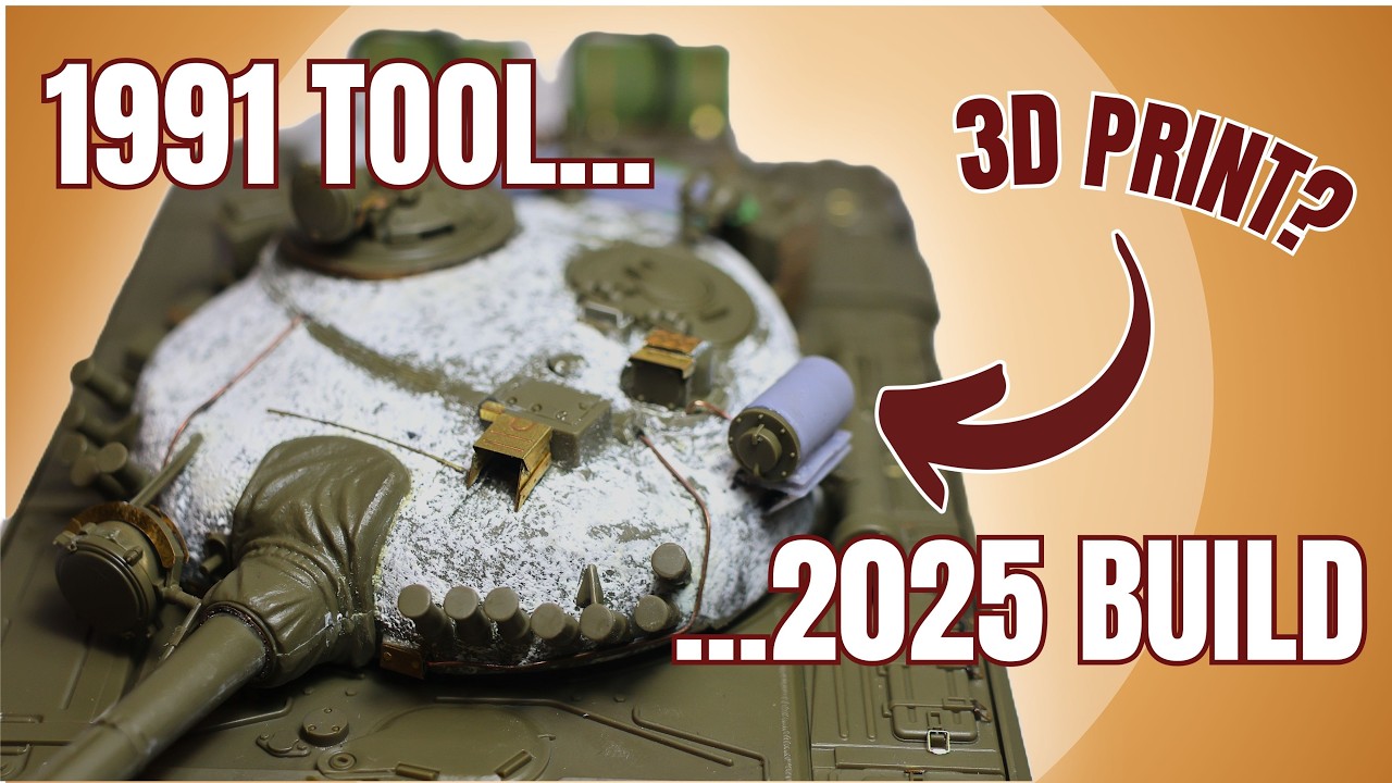 Смогут ли современные технологии спасти этот стареющий Tamiya T-72 в масштабе 1/35?