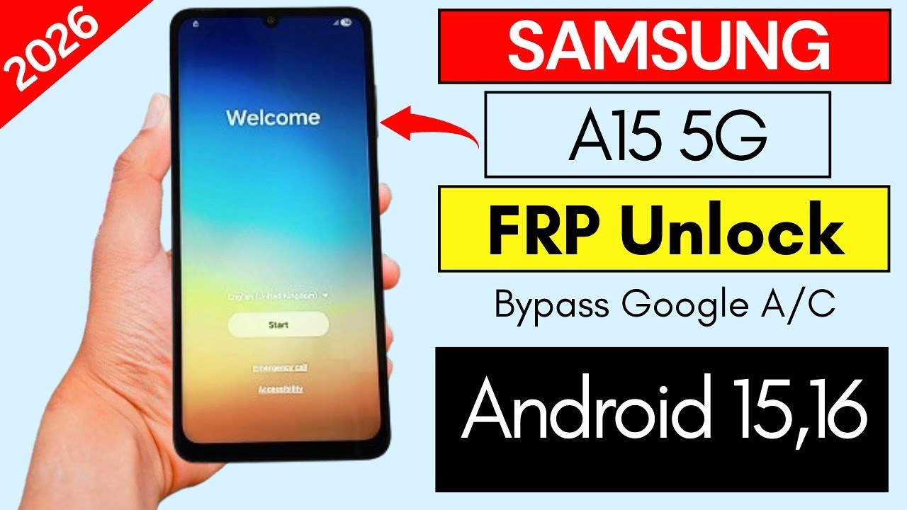2026 - Samsung A15 5G Frp Bypass Android 15/16 - Without No Test Point | One Click Bypass Free Tool