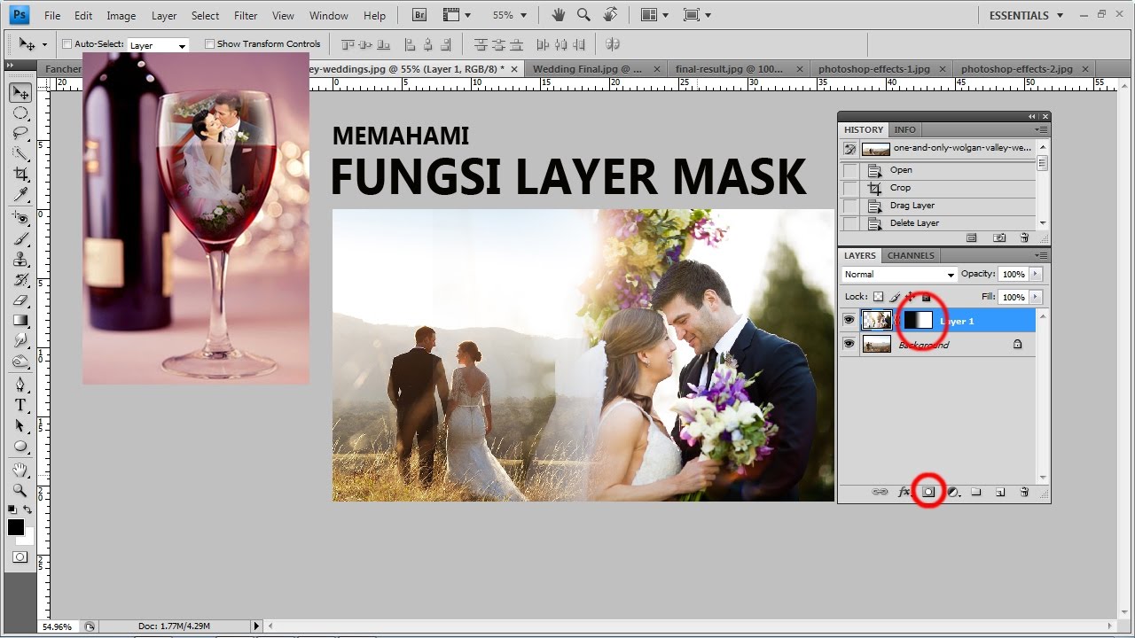 Fungsi Layer Mask Pada Photoshop - Tutorial Photoshop