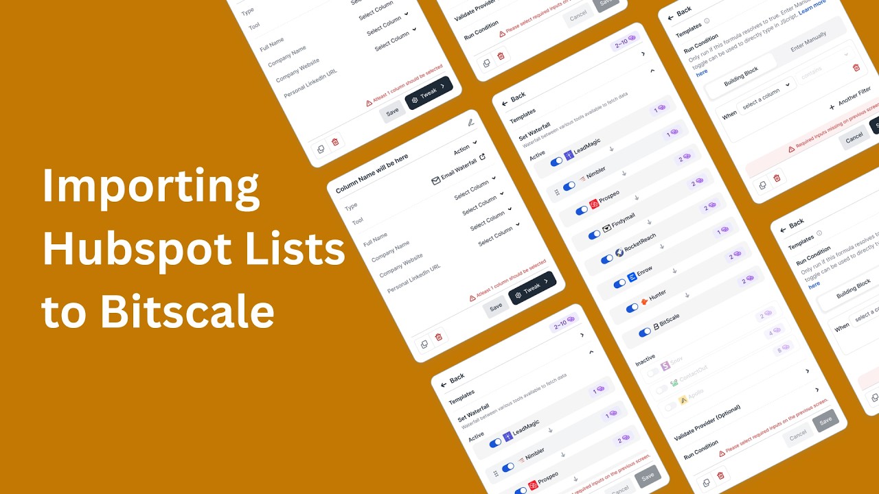 Importing Hubspot Lists to Bitscale | Revops | CRM