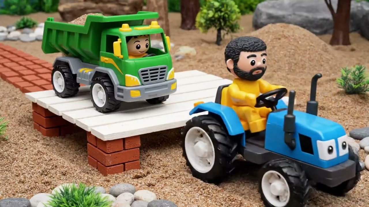 DIY Mini Truck Builds Strong Cement Bridge | Creative Engineering Construction Project