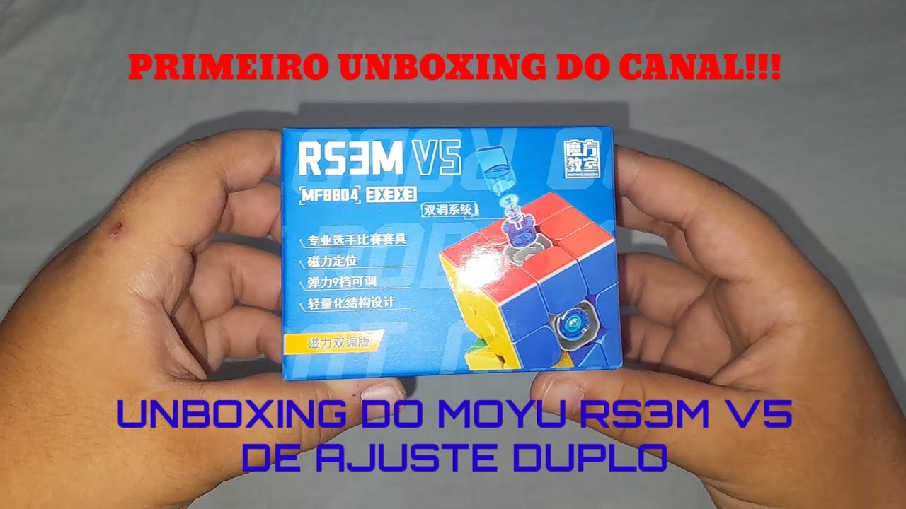 UNBOXING DO MOYU RS3M V5 AJUSTE DUPLO