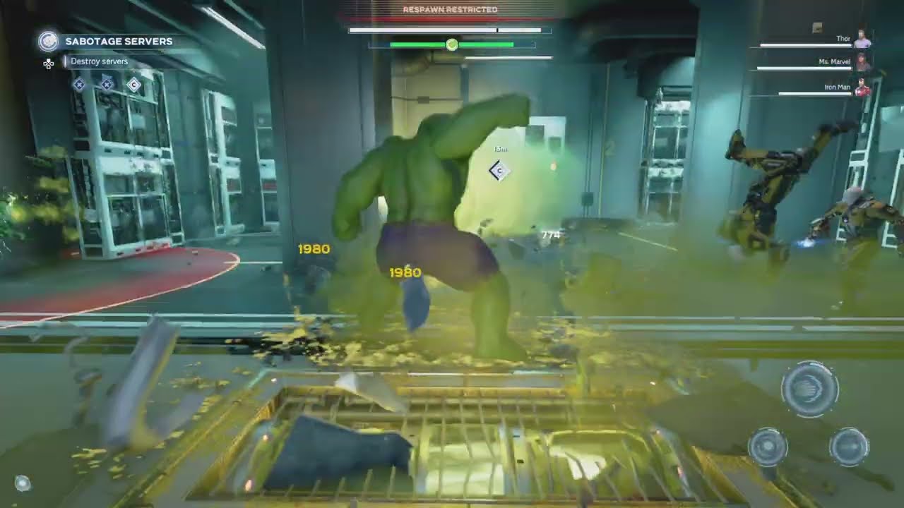 Destroying people as the hulk