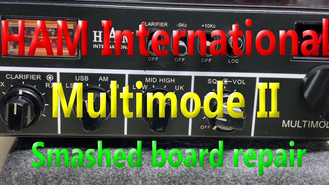 EP 182 - HAM International Multimode II - Smashed board repair.