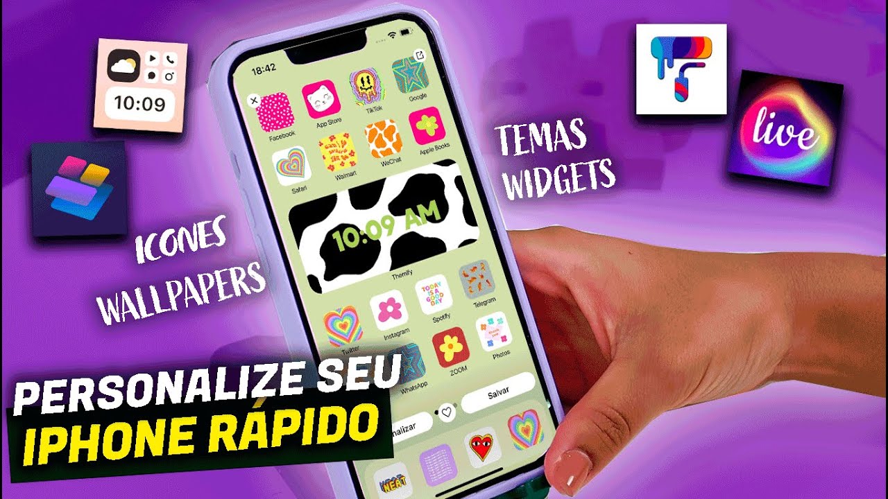 COMO PERSONALIZAR SEU IPHONE EM MINUTOS iOS 15.5 *melhores apps